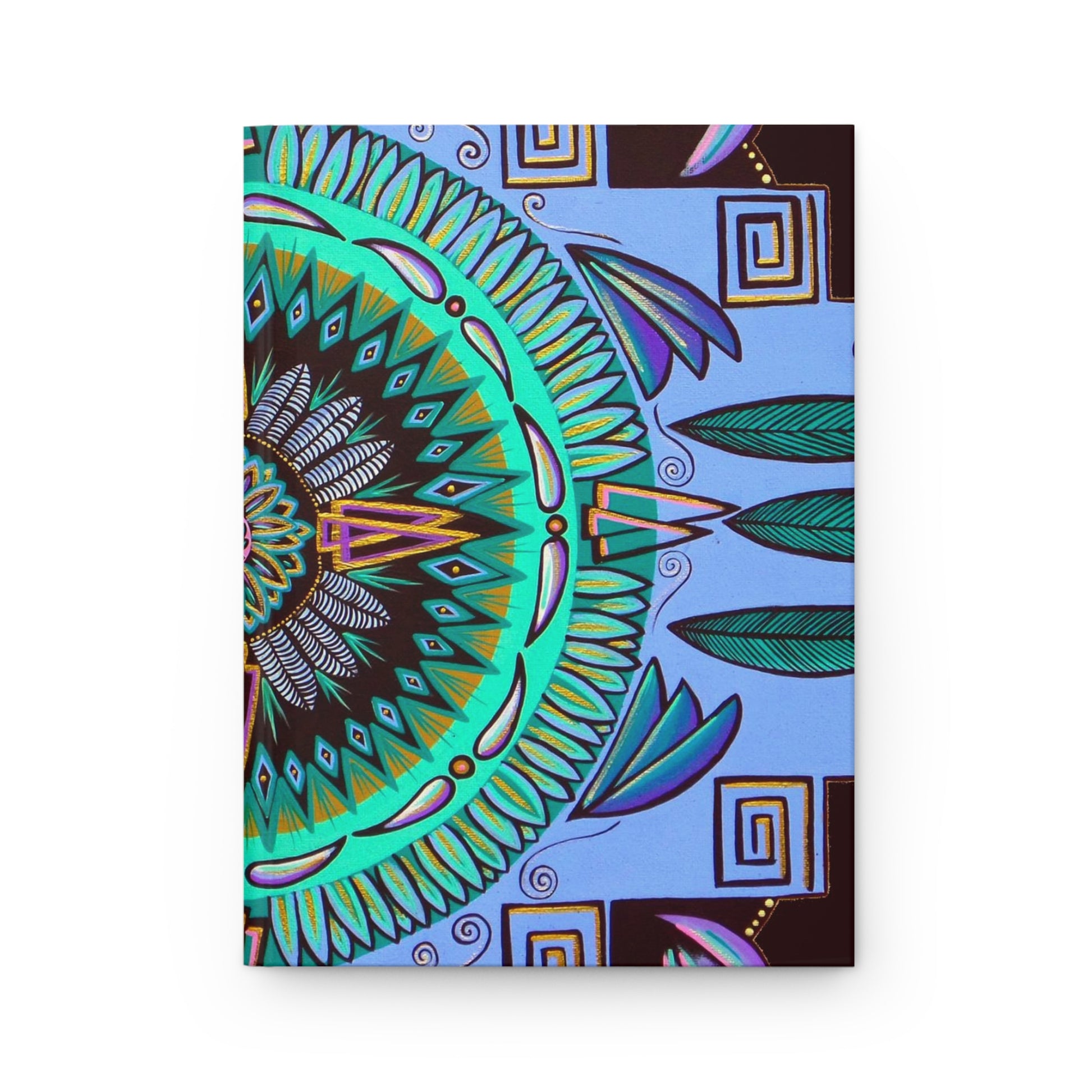 "Plumachakana" Hardcover Journal - Blue Flame Array Paper products