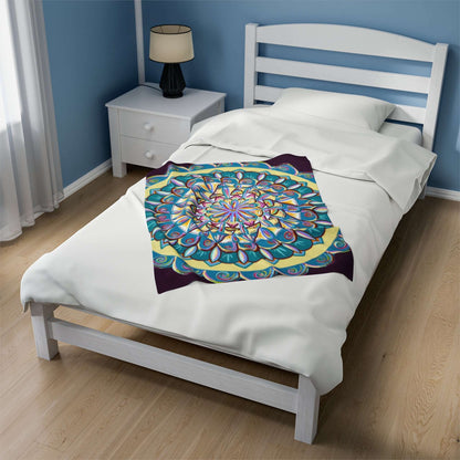 "Almandalayana" Dreamcatcher Blanket - Blue Flame Array All Over Prints