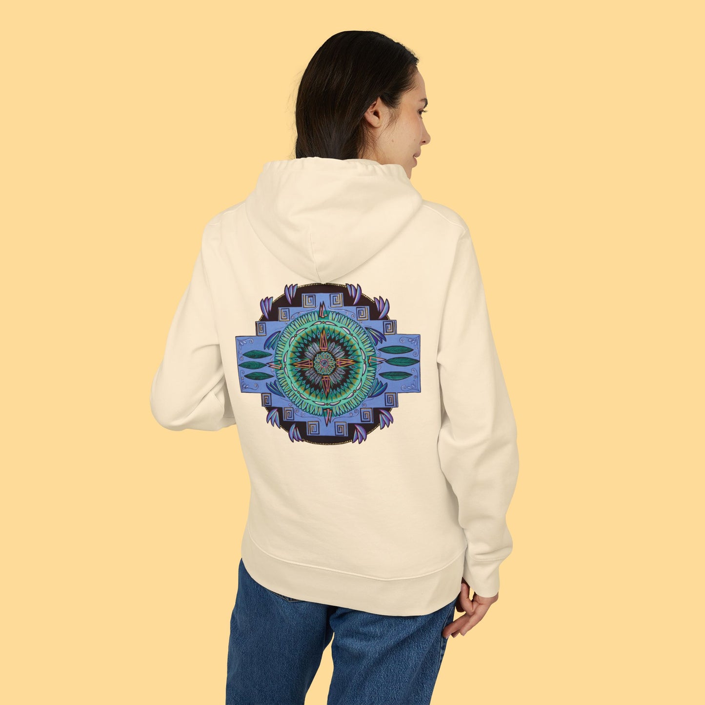 "Plumachakana" Organic Cruiser Hoodie (Font&Back Print)