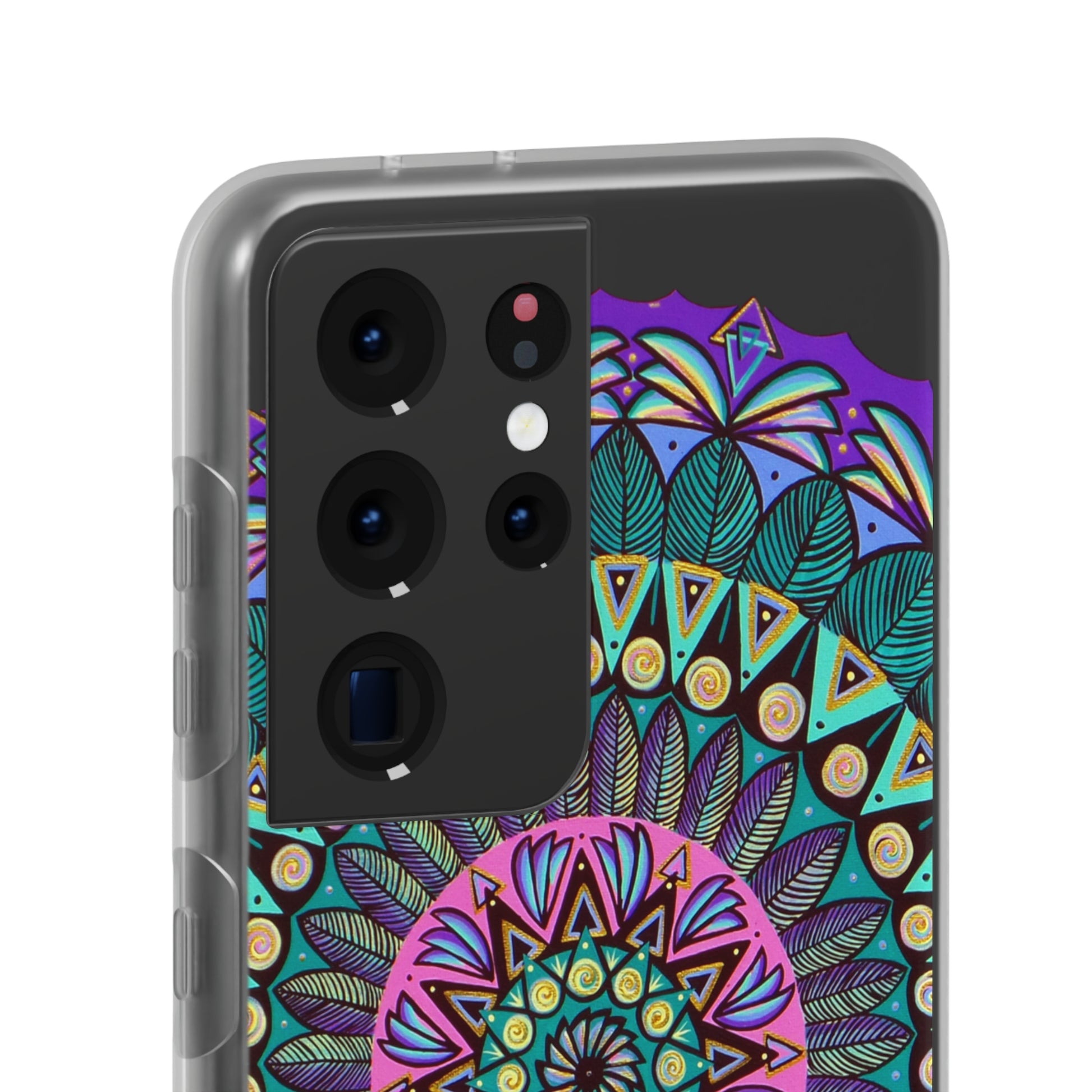 "Mandaladiosa" Art Phone Armor (slim-fit) - Blue Flame Array Phone Case