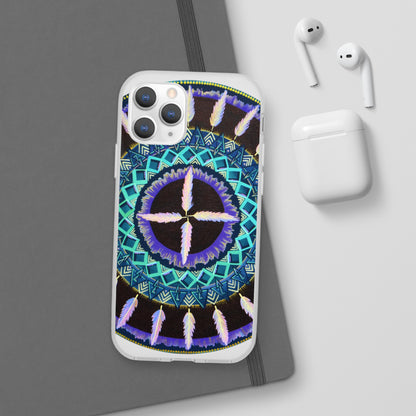 "Cuatro Vientos" Art Phone Armor (slim-fit) - Blue Flame Array Phone Case