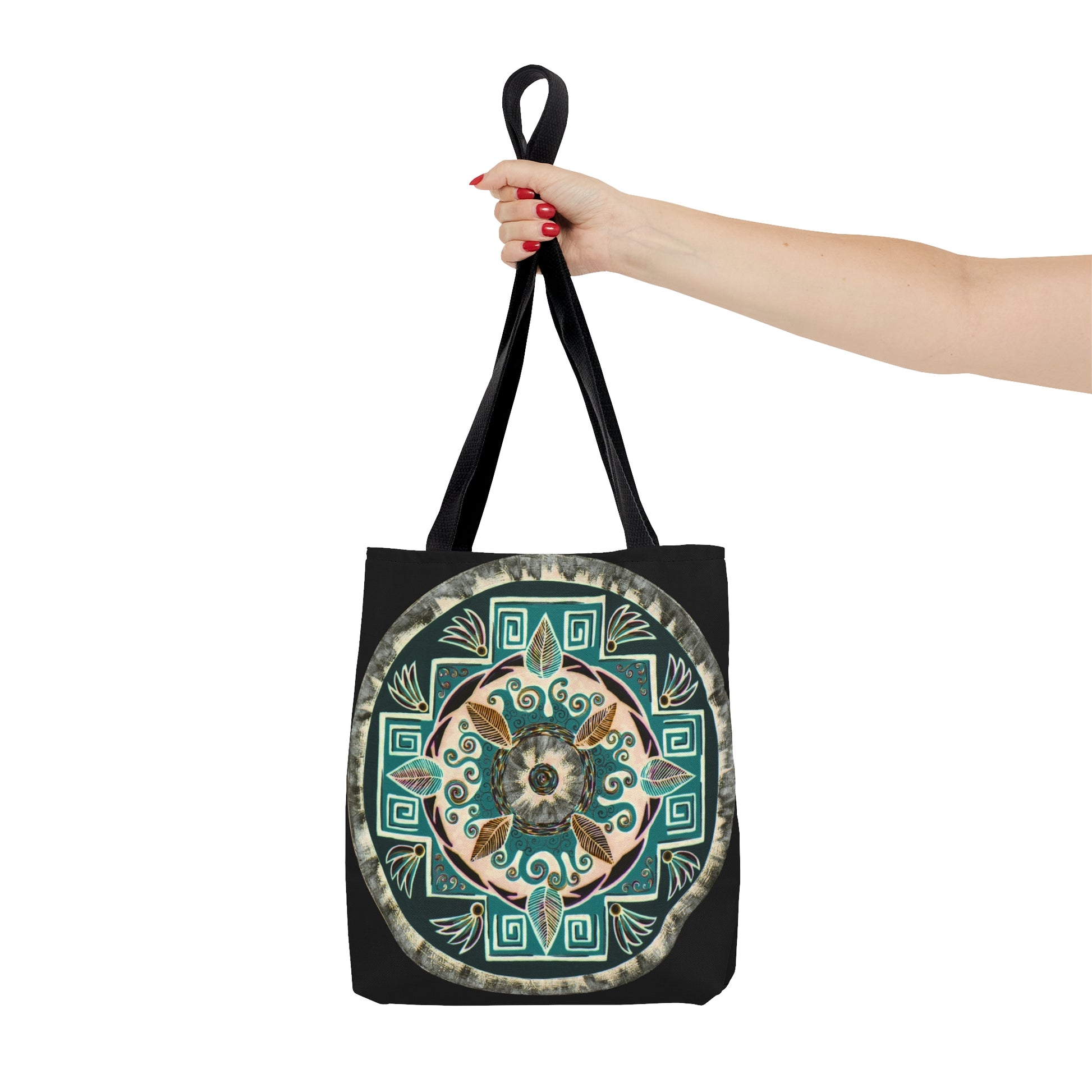 "Hojachakanazura" Tote Bag (All-Over-Print) - Blue Flame Array Bags