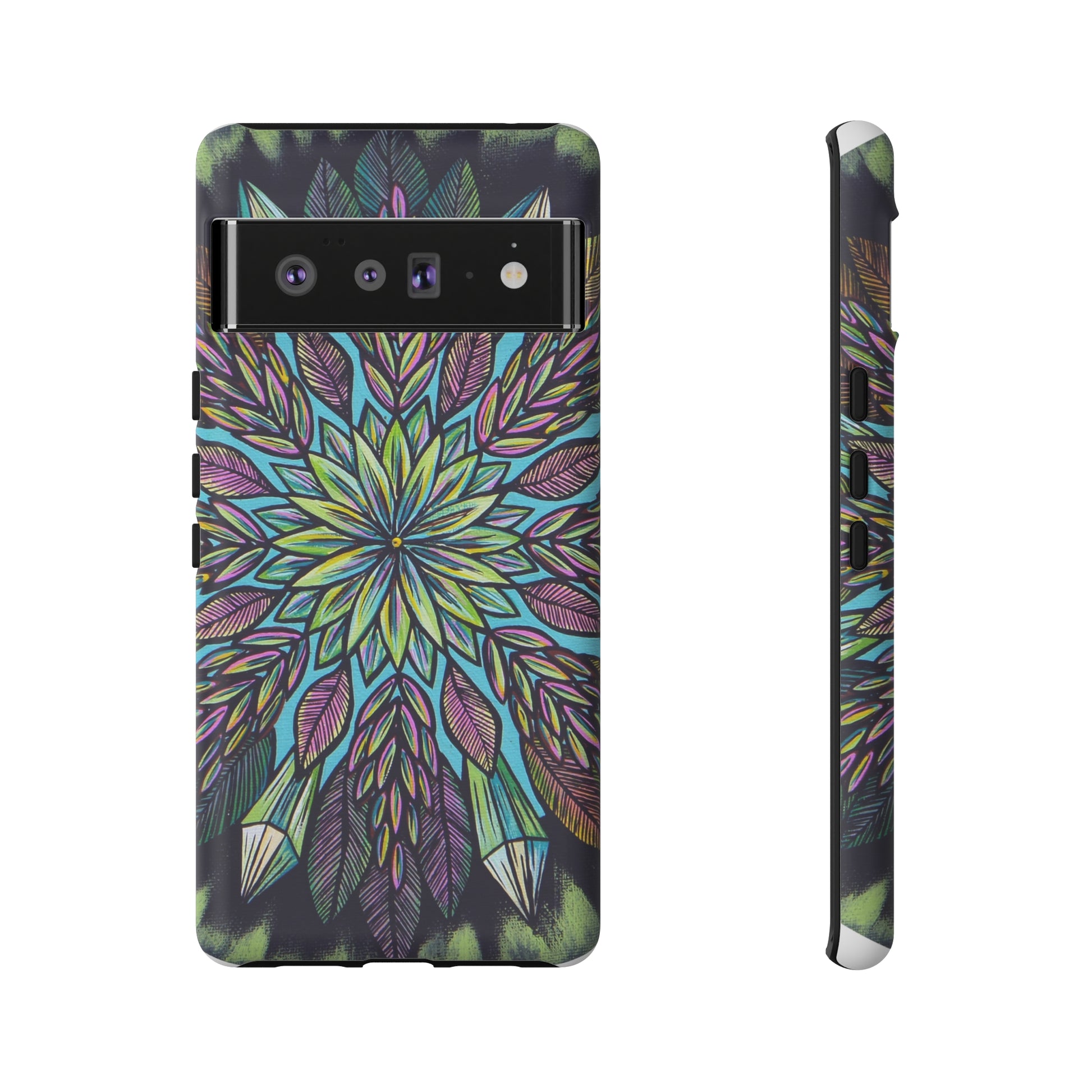 "Krystalhoja" Art Phone Armor - Blue Flame Array Google Pixel 6 Pro / Matte Phone Case