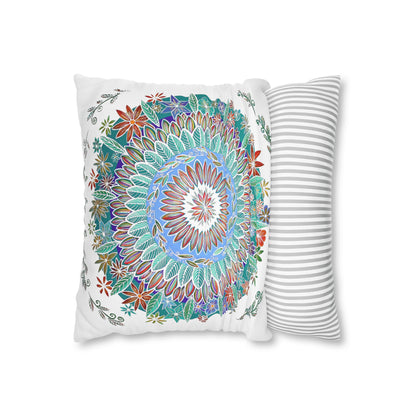 "Mandalavida Blanka" Dreamcatcher Pillow Cover