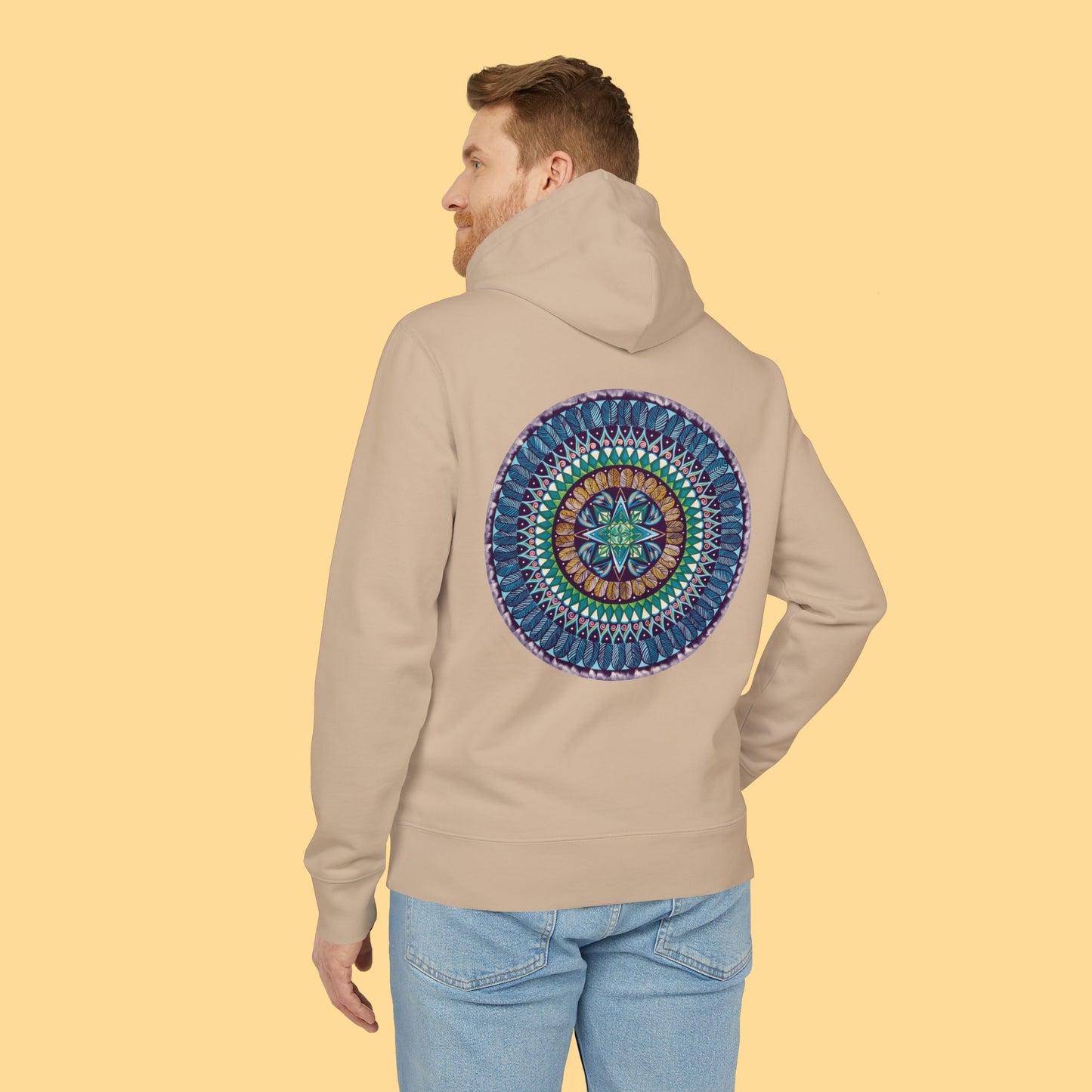 "Aquilazura Krystdala" Organic Cruiser Hoodie (Font&Back Print)