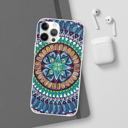 "AquilazurA Kryst'dala" Art Phone Armor (slim-fit) - Blue Flame Array Phone Case