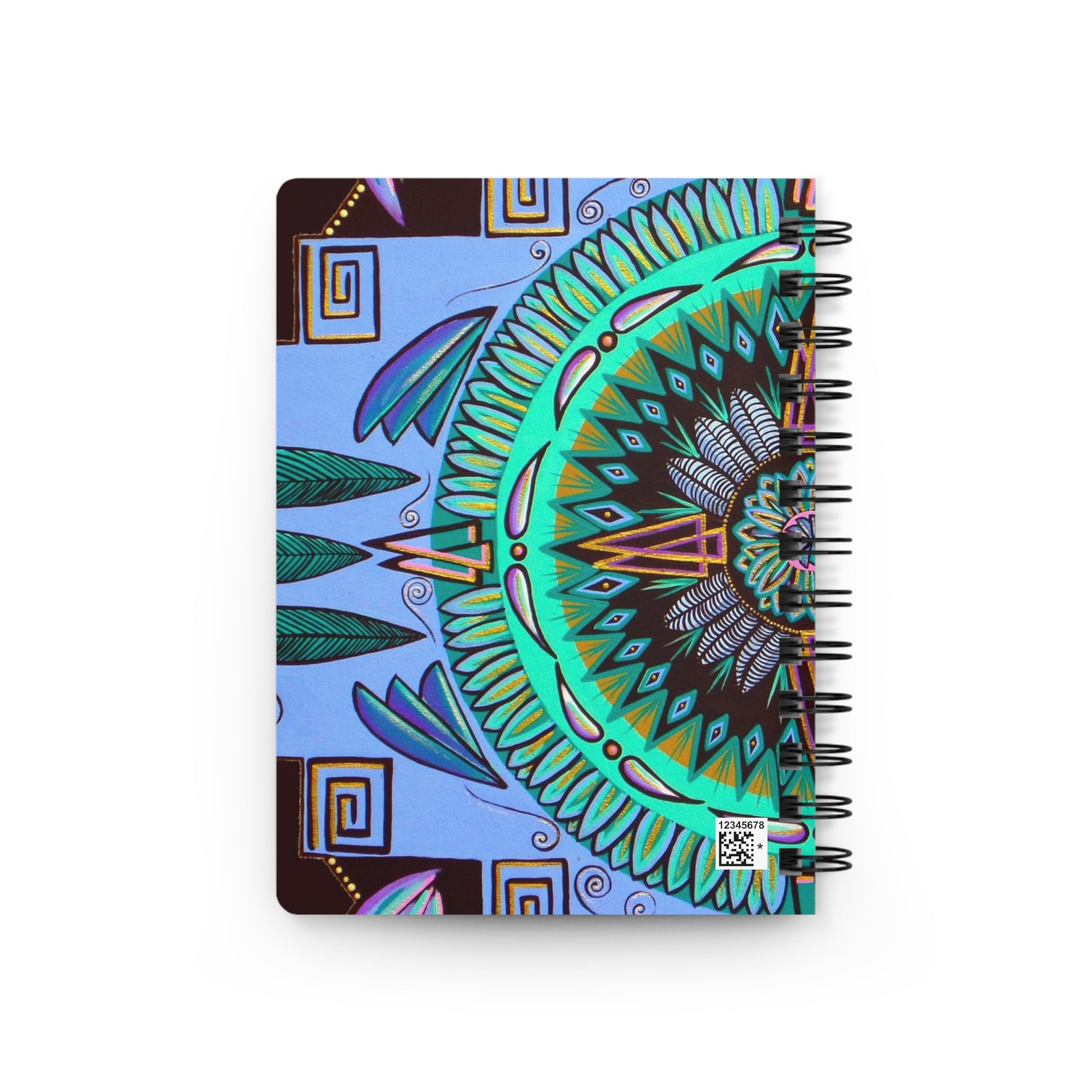 "Plumachakana" Spiral Bound Journal - Blue Flame Array Paper products