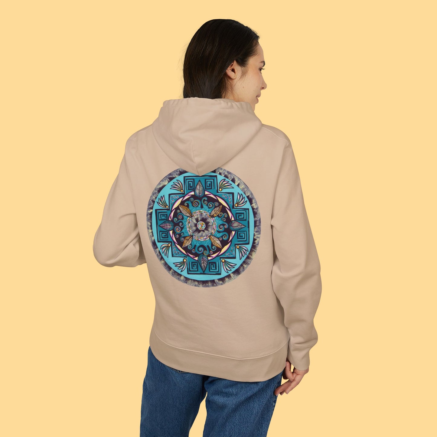 "Hojachakana" Organic Cruiser Hoodie (Font&Back Print)