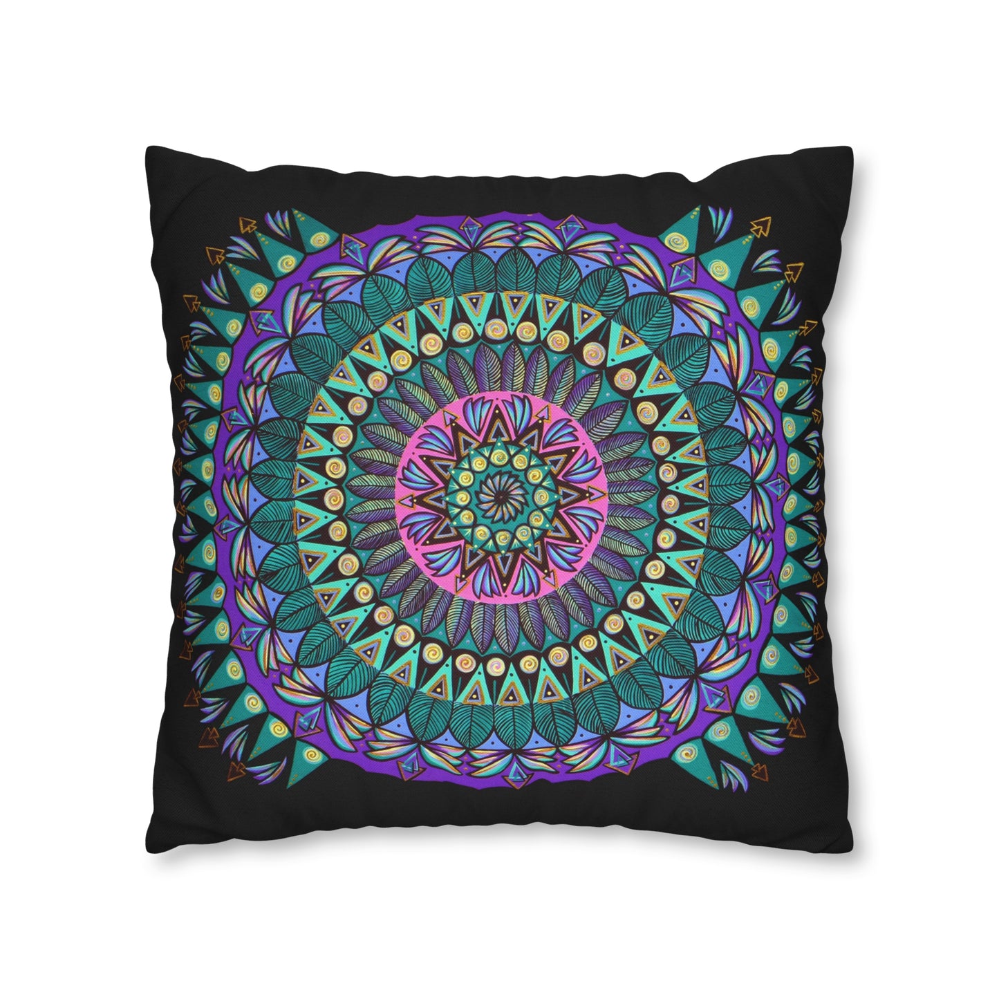 "Mandaladiosa" Dreamcatcher Pillow Cover - Blue Flame Array Home Decor