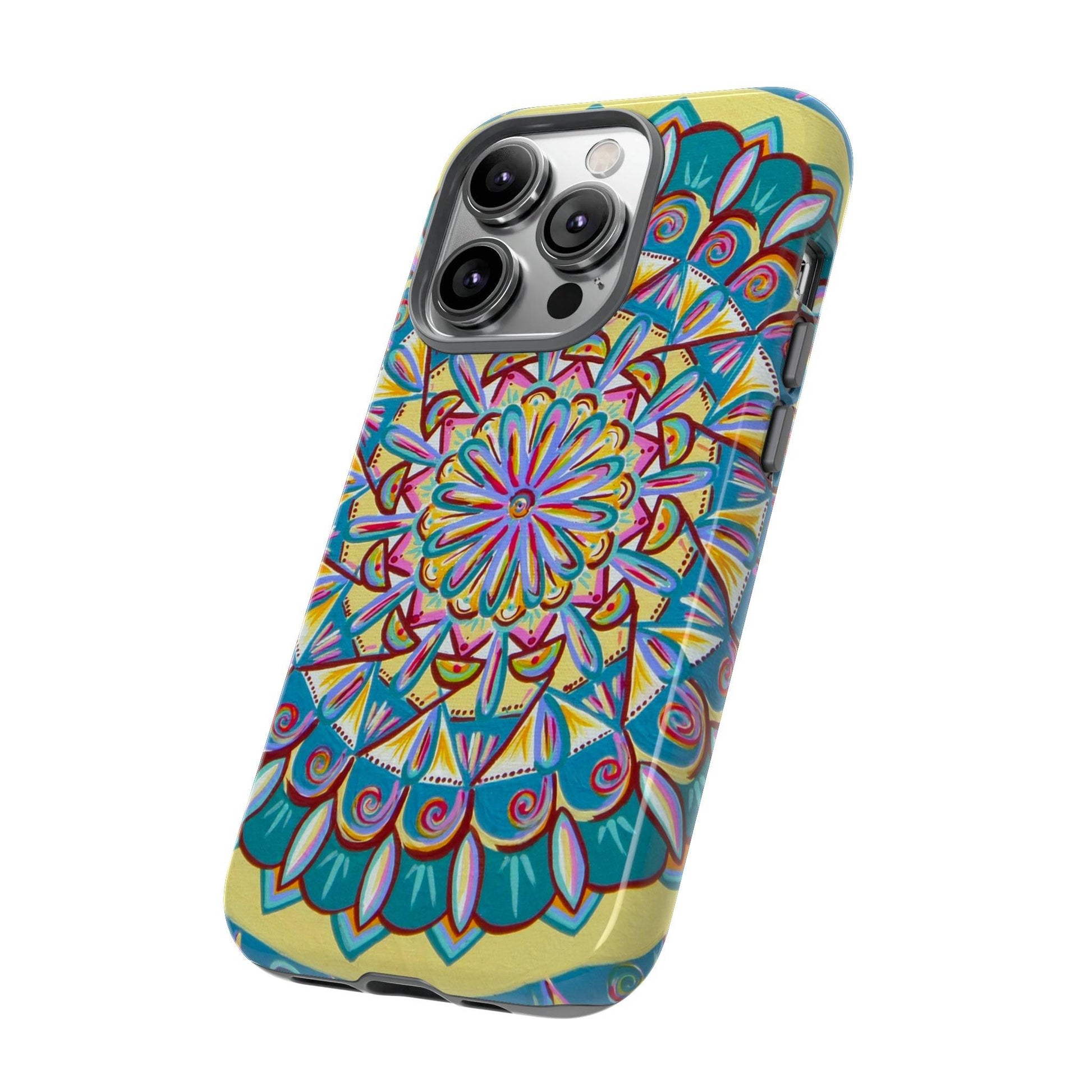 "Almandalayana" Art Phone Armor - Blue Flame Array Phone Case