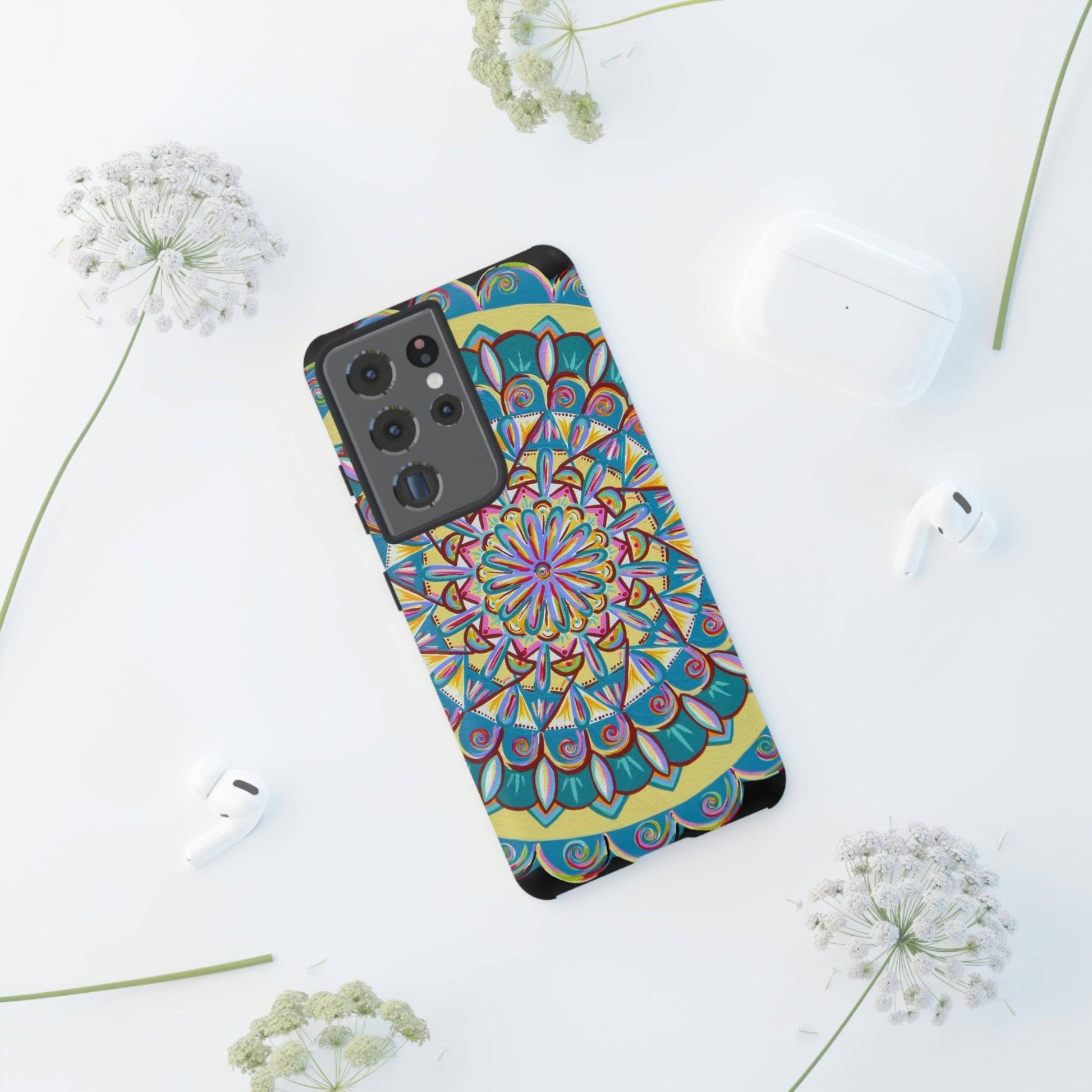 "Almandalayana" Art Phone Armor - Blue Flame Array Phone Case