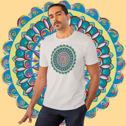 "Almandalayana" Lords & Ladies Organic TriniTee - Blue Flame Array T-Shirt