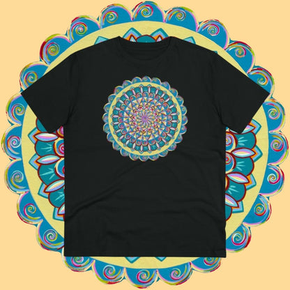 "Almandalayana" Lords & Ladies Organic TriniTee - Blue Flame Array T-Shirt