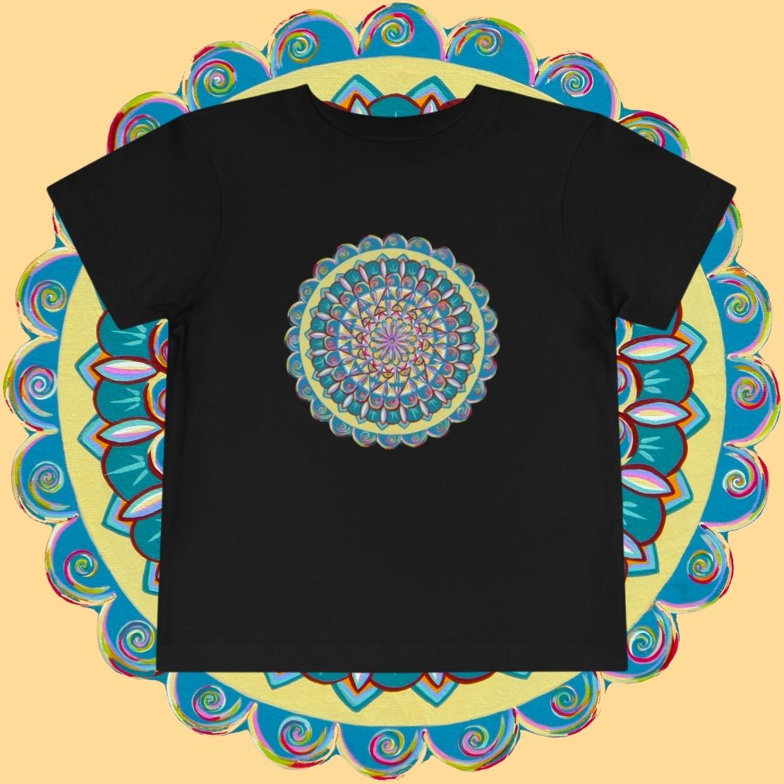 "Almandalayana" Toddler Tee - Blue Flame Array Kids clothes