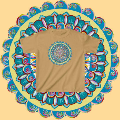 "Almandalayana" Heavy Cotton Tee - Blue Flame Array Kids clothes