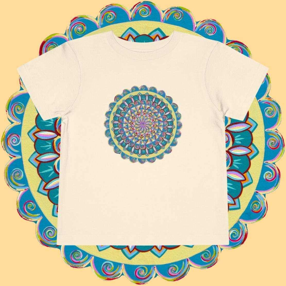 "Almandalayana" Toddler Tee - Blue Flame Array Kids clothes