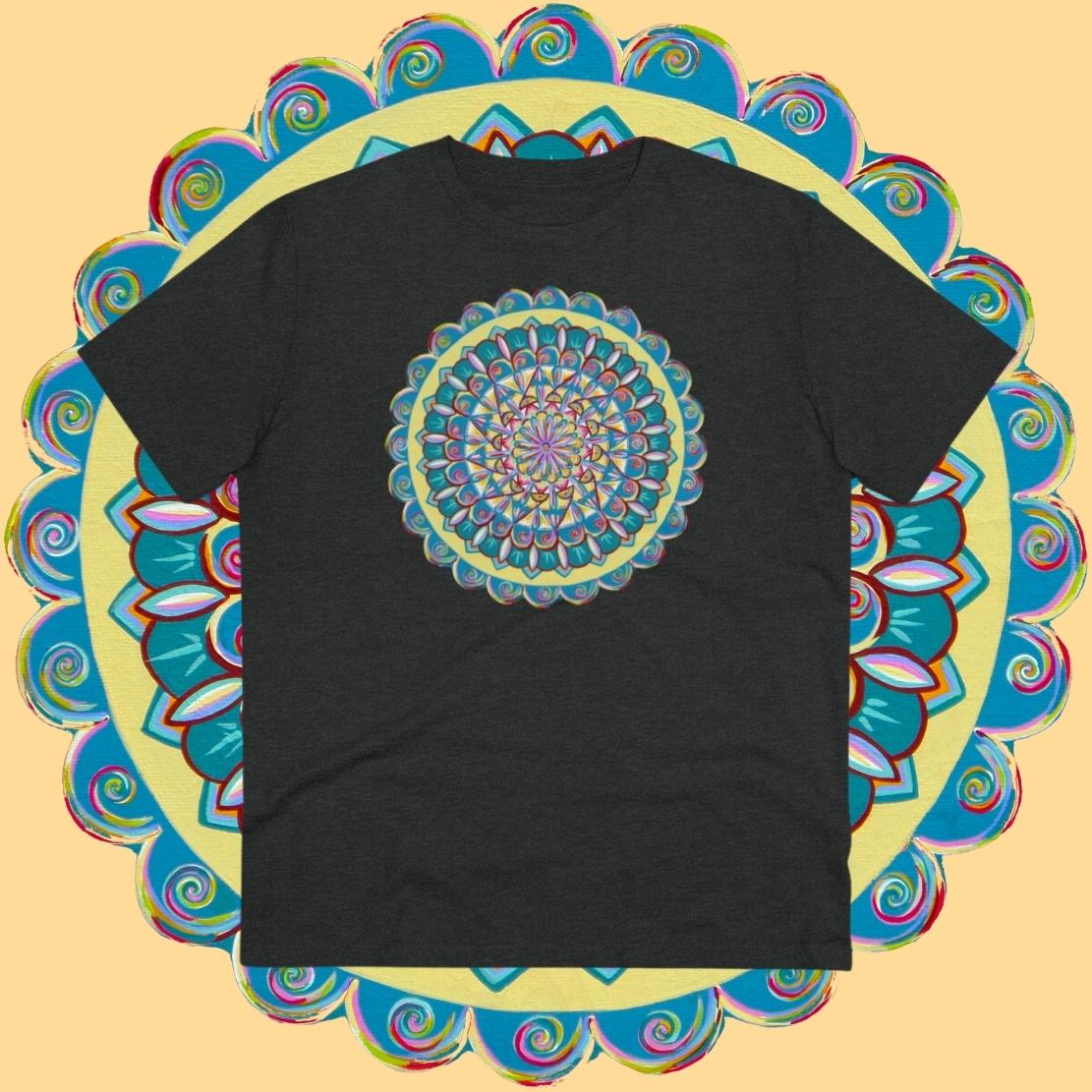 "Almandalayana" Lords & Ladies Organic TriniTee - Blue Flame Array T-Shirt