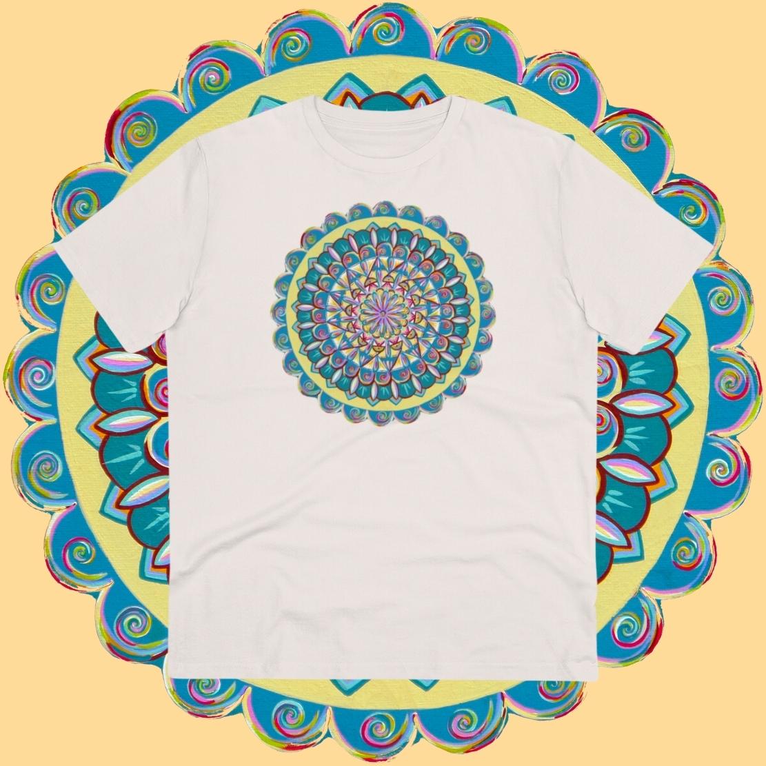 "Almandalayana" Lords & Ladies Organic TriniTee - Blue Flame Array T-Shirt