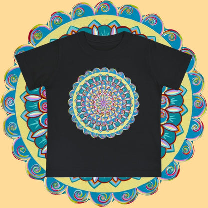 "Almandalayana" Baby T-Shirt - Blue Flame Array Kids clothes