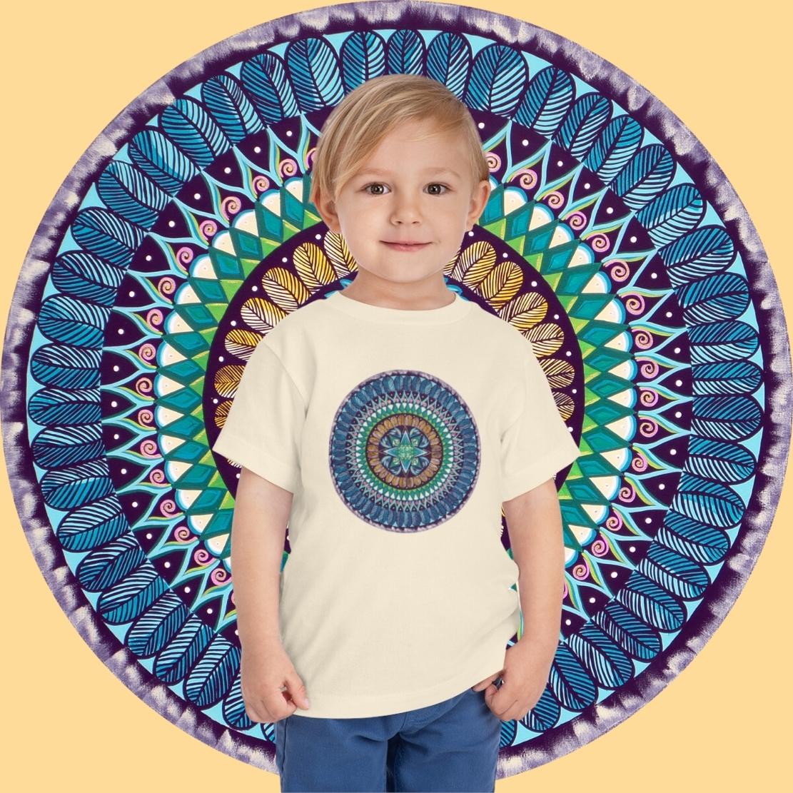 "AquilazurA Kryst'dala" Toddler Tee - Blue Flame Array Kids clothes