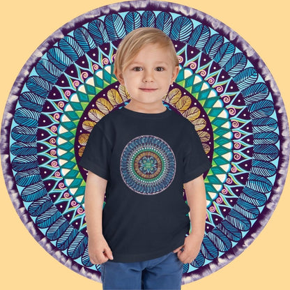 "AquilazurA Kryst'dala" Toddler Tee - Blue Flame Array Kids clothes