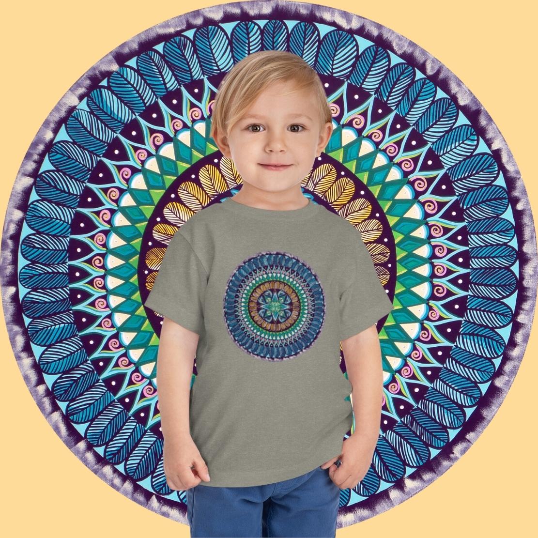 "AquilazurA Kryst'dala" Toddler Tee - Blue Flame Array Kids clothes