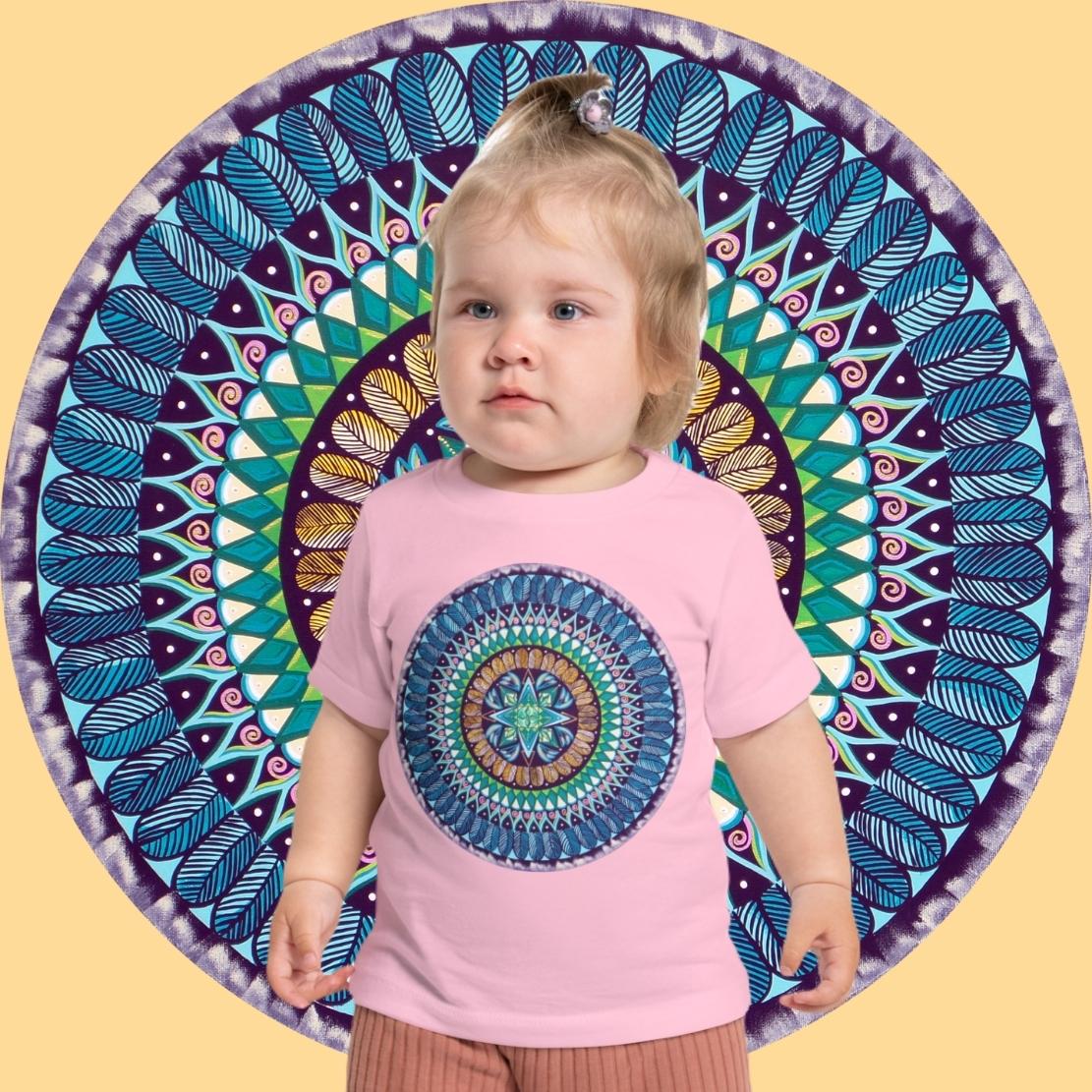 "AquilazurA Kryst'dala" Baby T-Shirt - Blue Flame Array Kids clothes