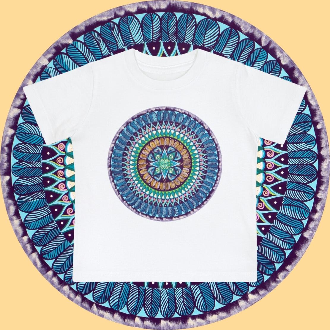 "AquilazurA Kryst'dala" Baby T-Shirt - Blue Flame Array Kids clothes