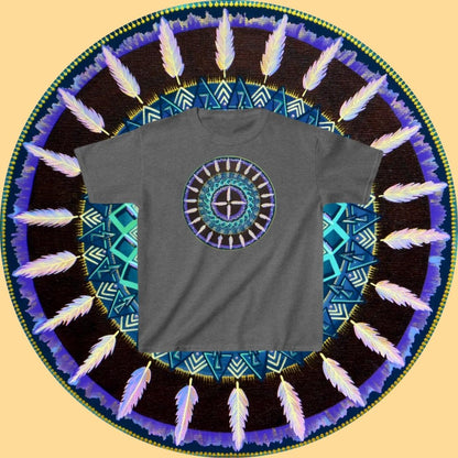 "Cuatro Vientos" Heavy Cotton Tee - Blue Flame Array Kids clothes