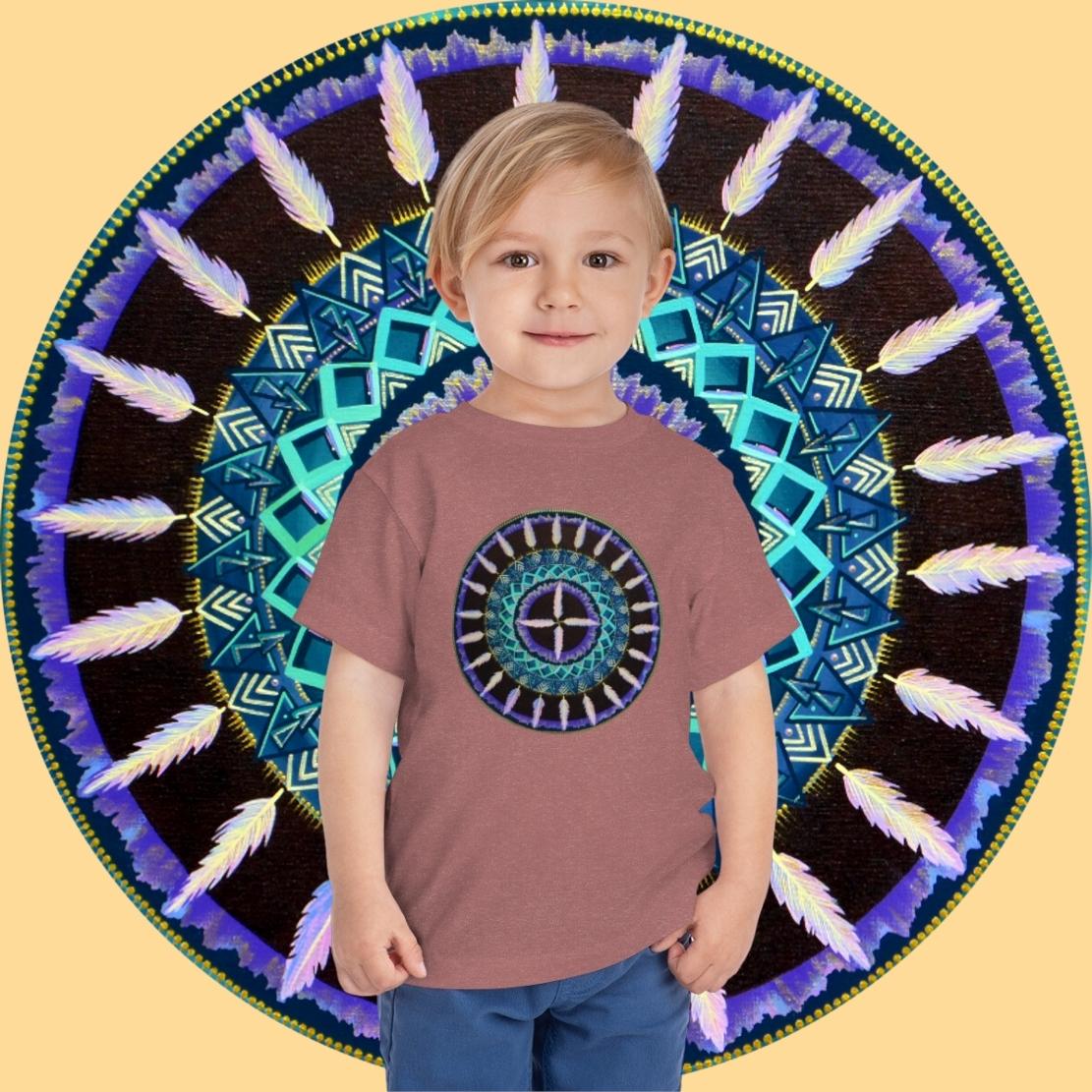 "Cuatro Vientos" Toddler Tee - Blue Flame Array Kids clothes