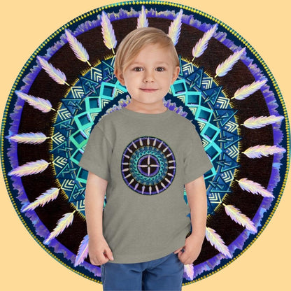 "Cuatro Vientos" Toddler Tee - Blue Flame Array Kids clothes