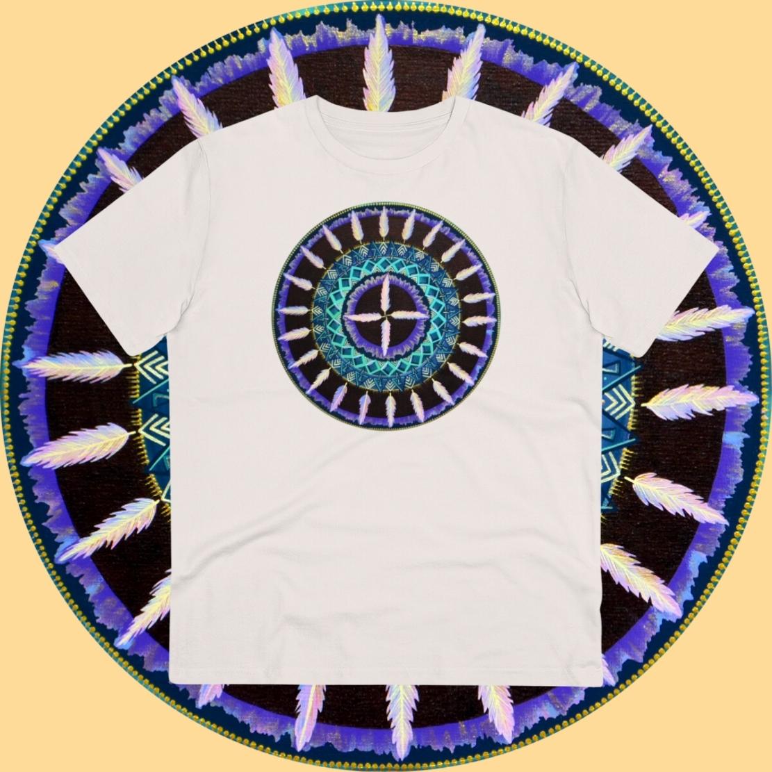 "Cuatro Vientos" Lords & Ladies Organic TriniTee - Blue Flame Array T-Shirt