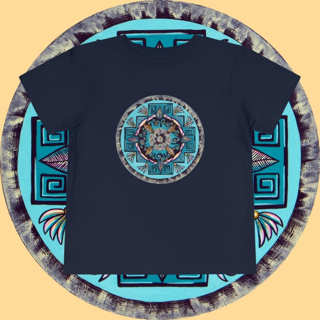 "Hojachakana" Toddler Tee - Blue Flame Array Kids clothes