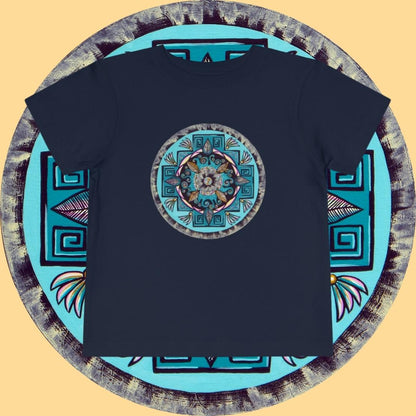 "Hojachakana" Toddler Tee - Blue Flame Array Kids clothes