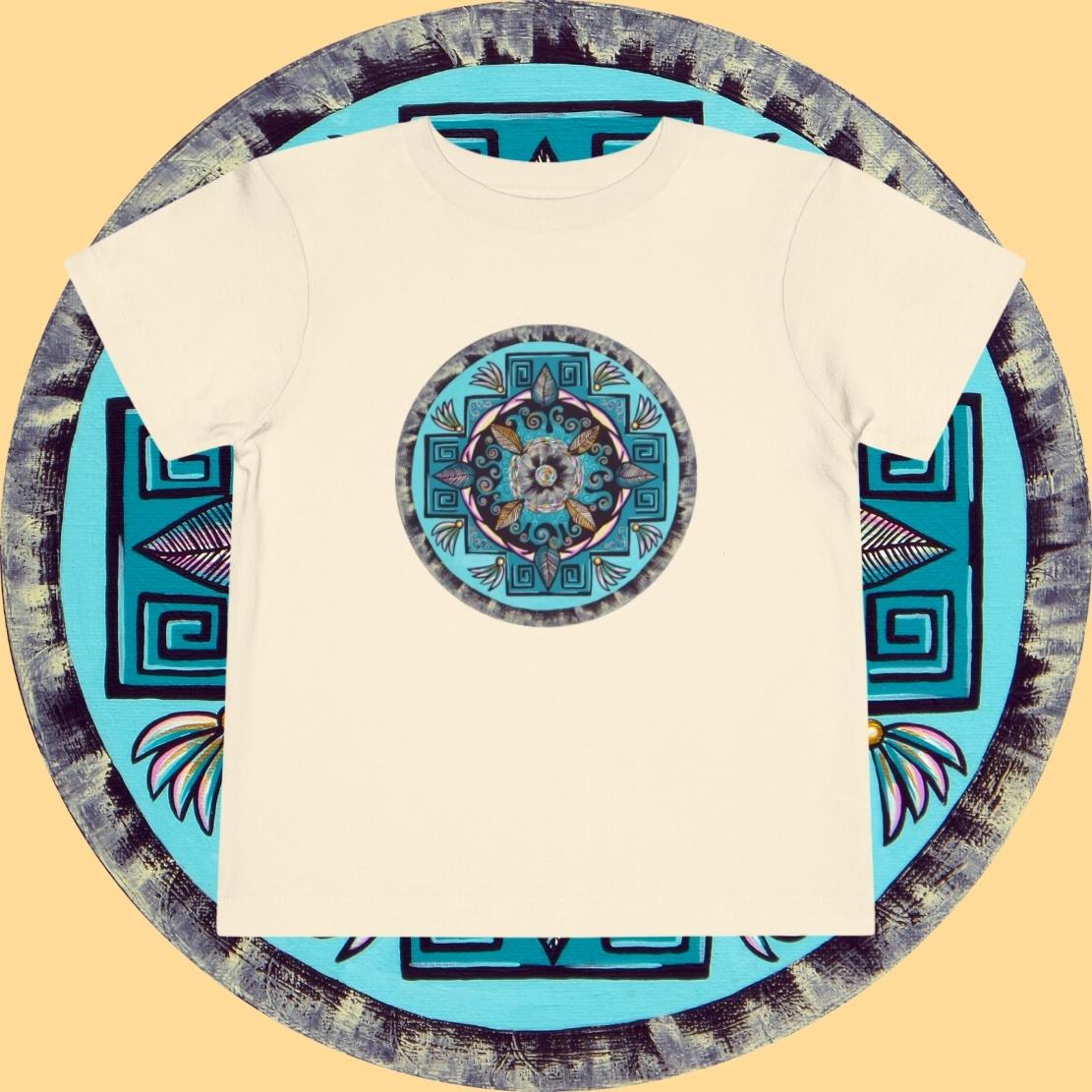 "Hojachakana" Toddler Tee - Blue Flame Array Kids clothes