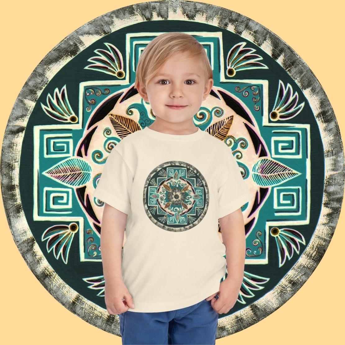 "Hojachakanazura" Toddler Tee - Blue Flame Array Kids clothes