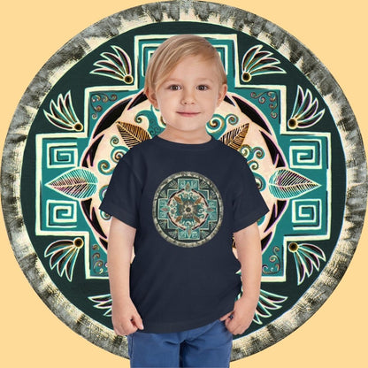 "Hojachakanazura" Toddler Tee - Blue Flame Array Kids clothes