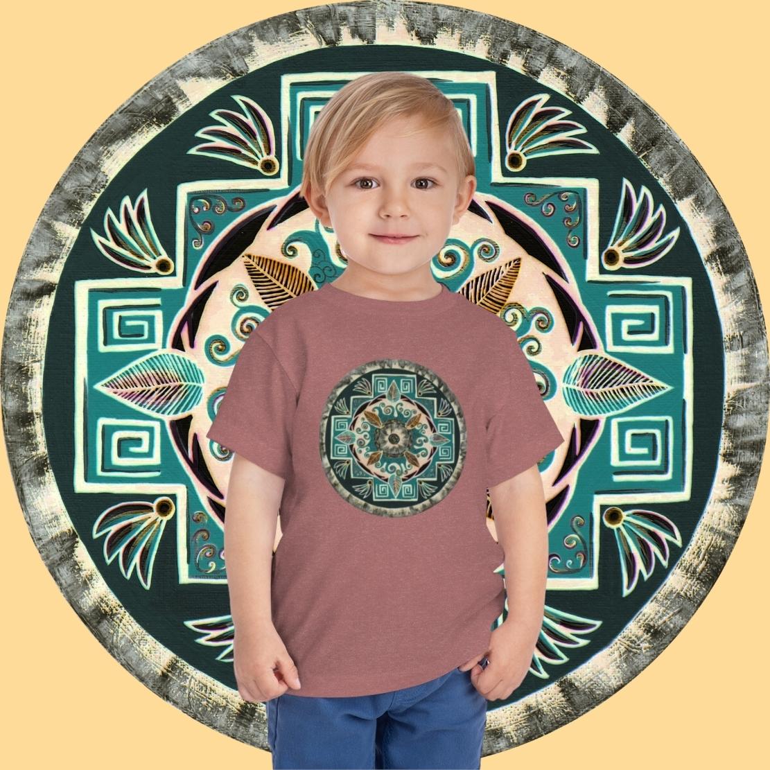 "Hojachakanazura" Toddler Tee - Blue Flame Array Kids clothes