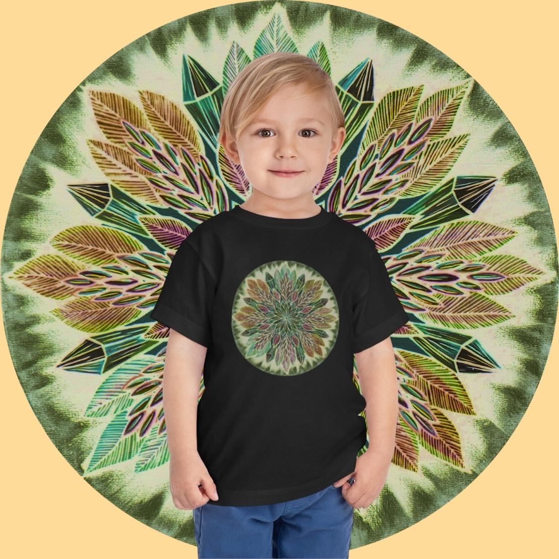 "Krystalhoja Verde" Toddler Tee - Blue Flame Array Kids clothes