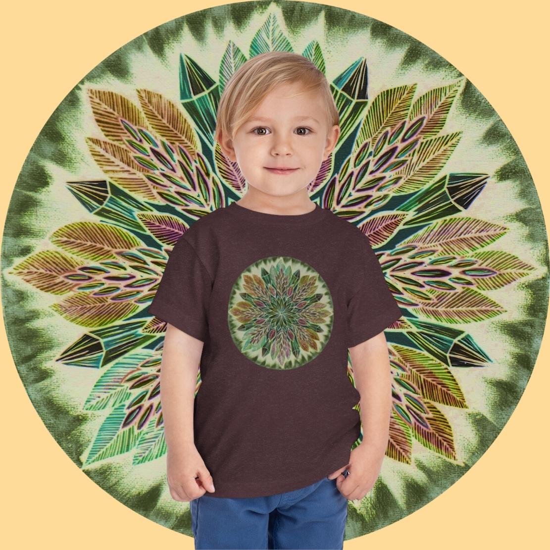 "Krystalhoja Verde" Toddler Tee - Blue Flame Array Kids clothes