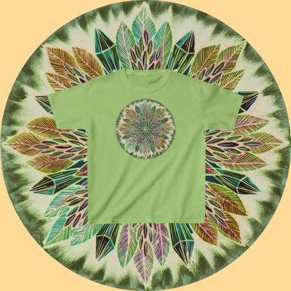 "Krystalhoja Verde" Heavy Cotton Tee - Blue Flame Array Kids clothes