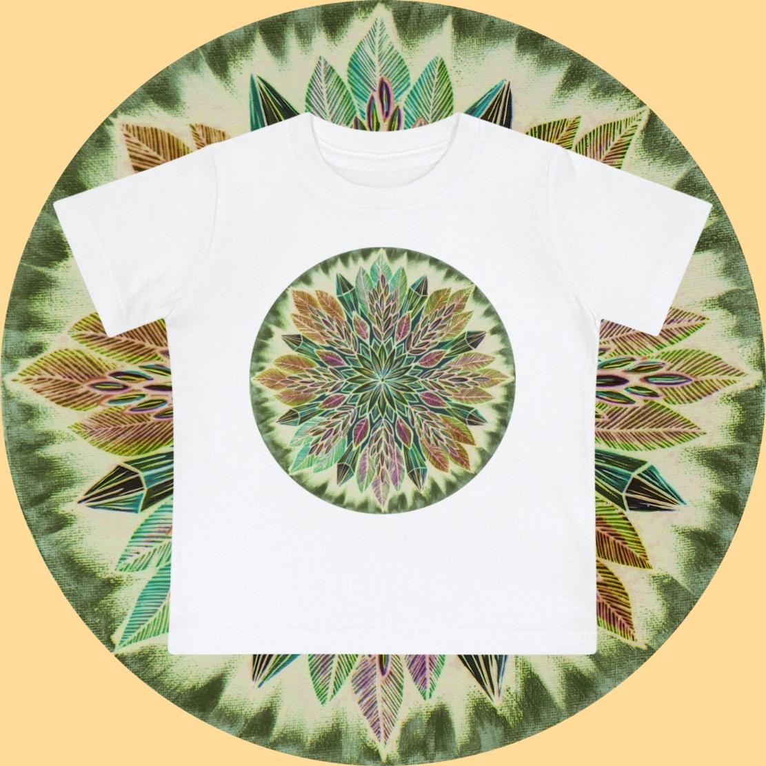 "Krystalhoja Verde" Baby Tee - Blue Flame Array Kids clothes