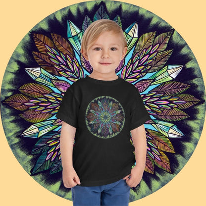 "Krystalhoja" Toddler Tee - Blue Flame Array Kids clothes