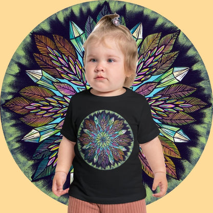 "Krystalhoja" Baby Tee - Blue Flame Array Kids clothes