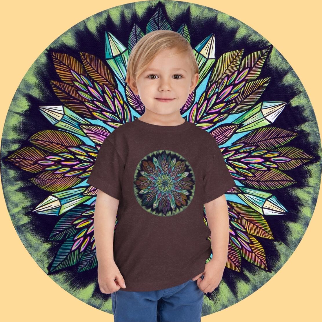 "Krystalhoja" Toddler Tee - Blue Flame Array Kids clothes