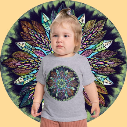 "Krystalhoja" Baby Tee - Blue Flame Array Kids clothes