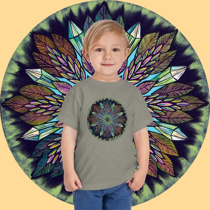 "Krystalhoja" Toddler Tee - Blue Flame Array Kids clothes