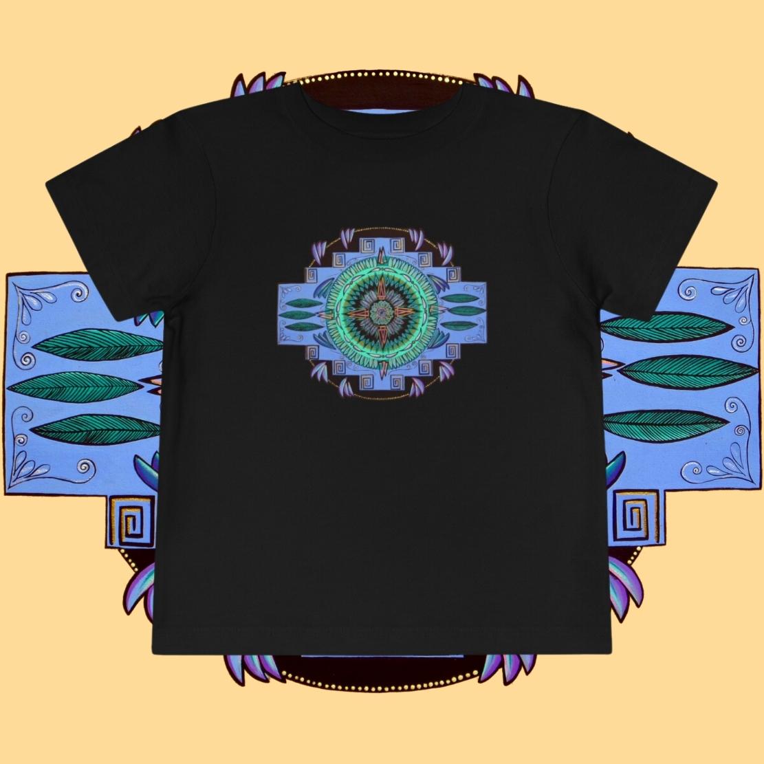 "Plumachakana" Toddler Tee - Blue Flame Array Kids clothes