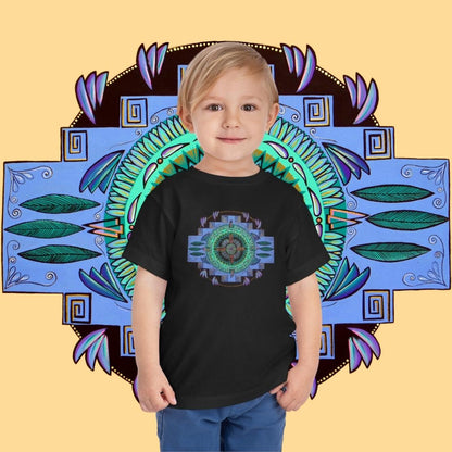 "Plumachakana" Toddler Tee - Blue Flame Array Kids clothes