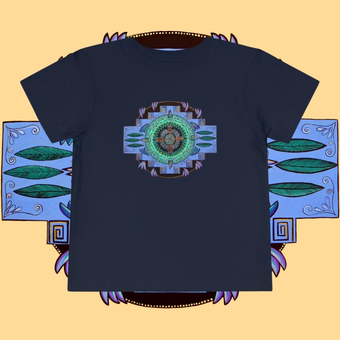 "Plumachakana" Toddler Tee - Blue Flame Array Kids clothes